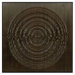 Настенный декор Circle, золотой цвет, 100x100cm