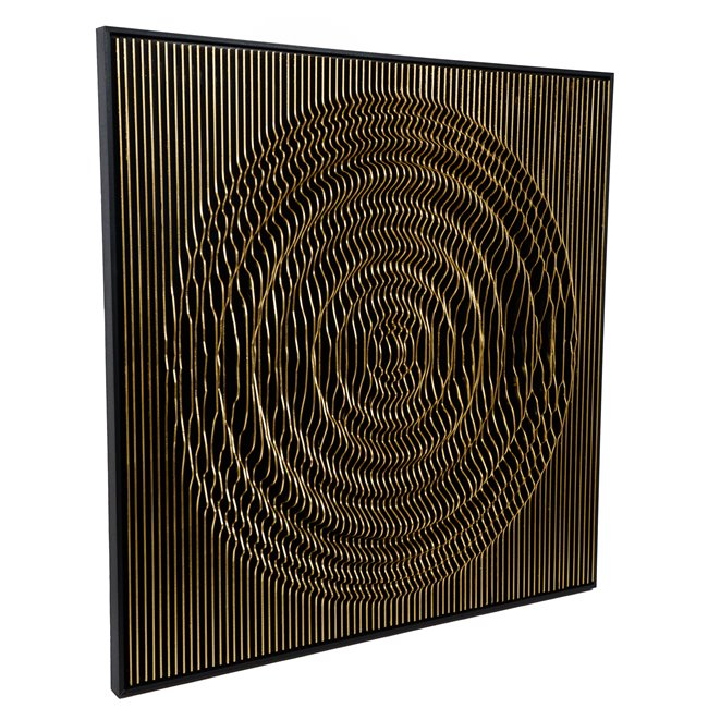 Настенный декор Circle, золотой цвет, 100x100cm