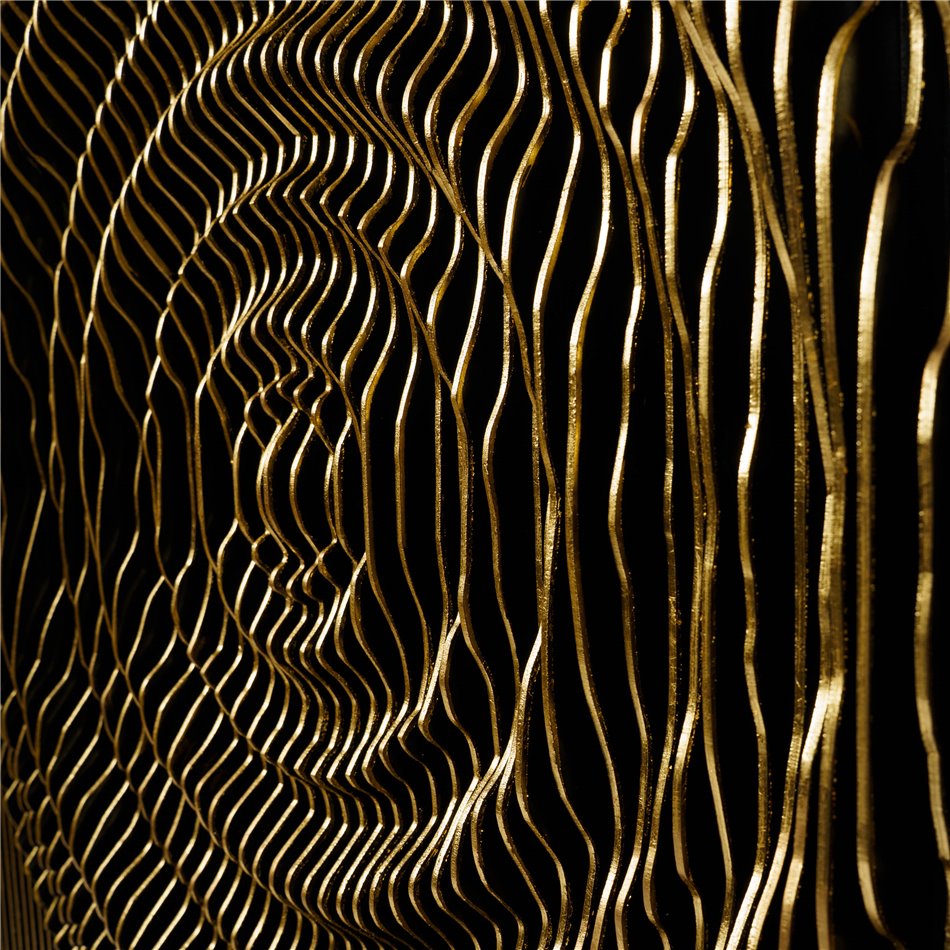 Настенный декор Circle, золотой цвет, 100x100cm