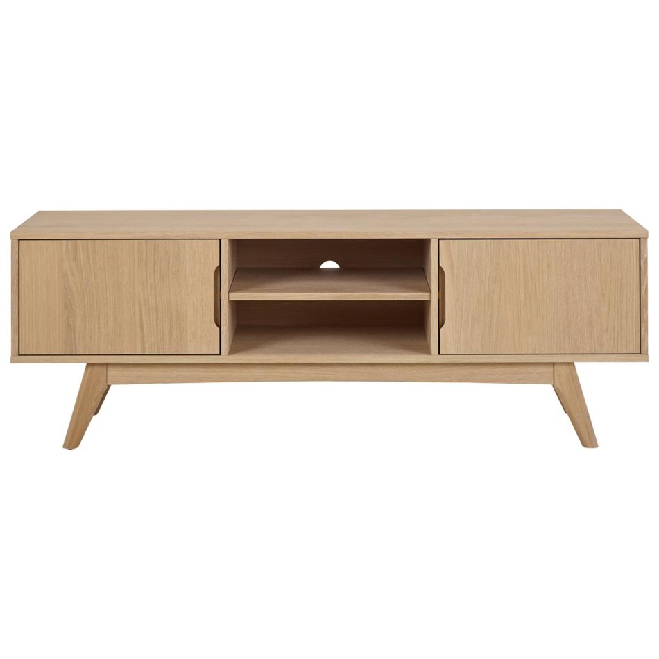 TV table Arte, natural color, chipboard/oak veneer, H55x40x160cm