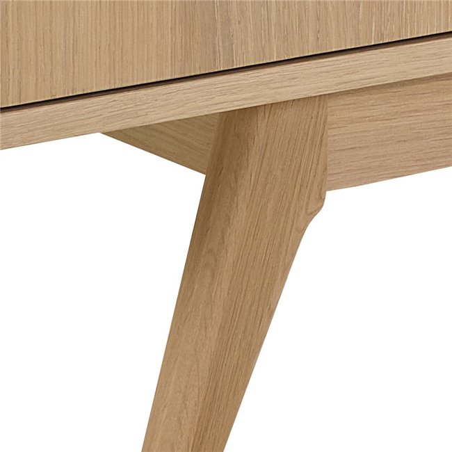 TV table Arte, natural color, chipboard/oak veneer, H55x40x160cm