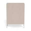 Chest of drawers Almdale, beige, steel/MDF, H110x40x80cm