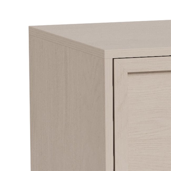 Chest of drawers Almdale, beige, steel/MDF, H110x40x80cm