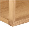 Wall shelf Alington, oiled oak veneer/melamine, H69x31x67cm