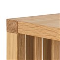 Wall shelf Alington, oiled oak veneer/melamine, H35.5x31x67cm
