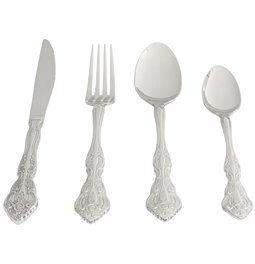 Cutlery set Attina Silver for 4 persons, 16 pcs., H25x14x6cm
