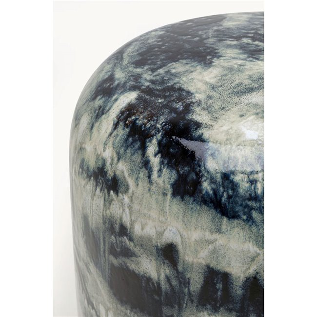 Side table Misty, blue/brown, D35cm H47cm