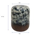 Side table Misty, blue/brown, D35cm H47cm