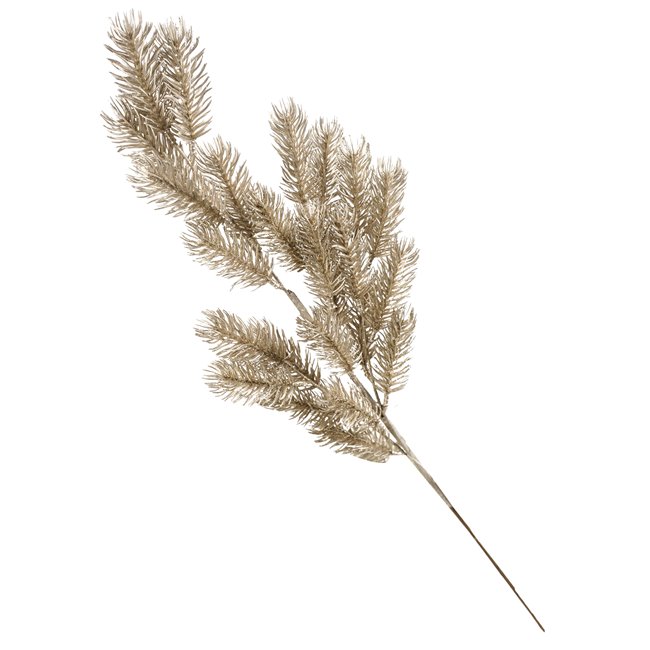 Decorative branch Pines H, champagne color, H60x16cm