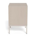 Bedside table Almdale, beige, steel/MDF, H61x40x45.6cm