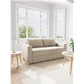 Диван-кровать Aleur, раздвижной, бежевый, H85x88x176см, высота сиденья 47,5см
