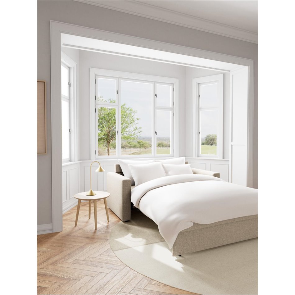 Диван-кровать Aleur, раздвижной, бежевый, H85x88x176см, высота сиденья 47,5см