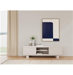 TV table Acage, light gray, MDF, H50x40x160cm