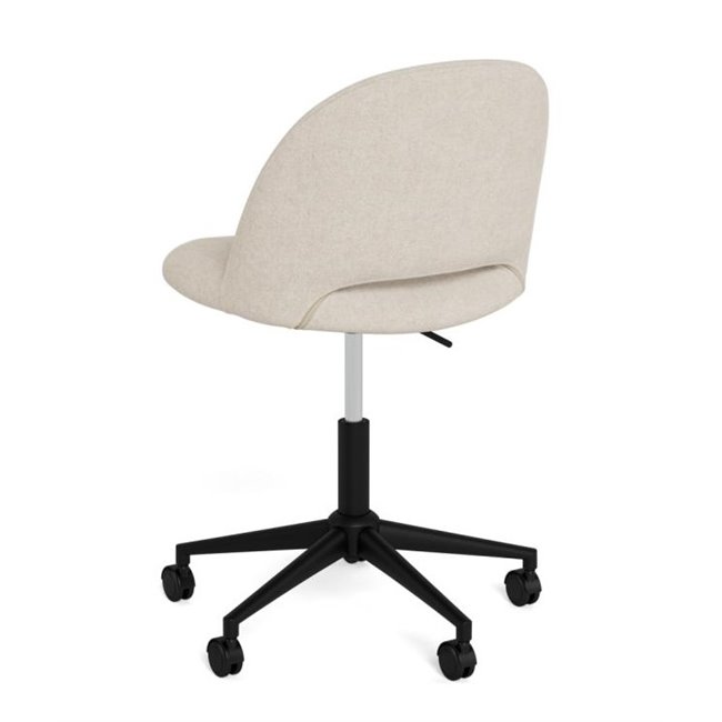 Office chair Aklan, swivel, beige, H77x49.5x49cm, seat height 44.5-54.5cm