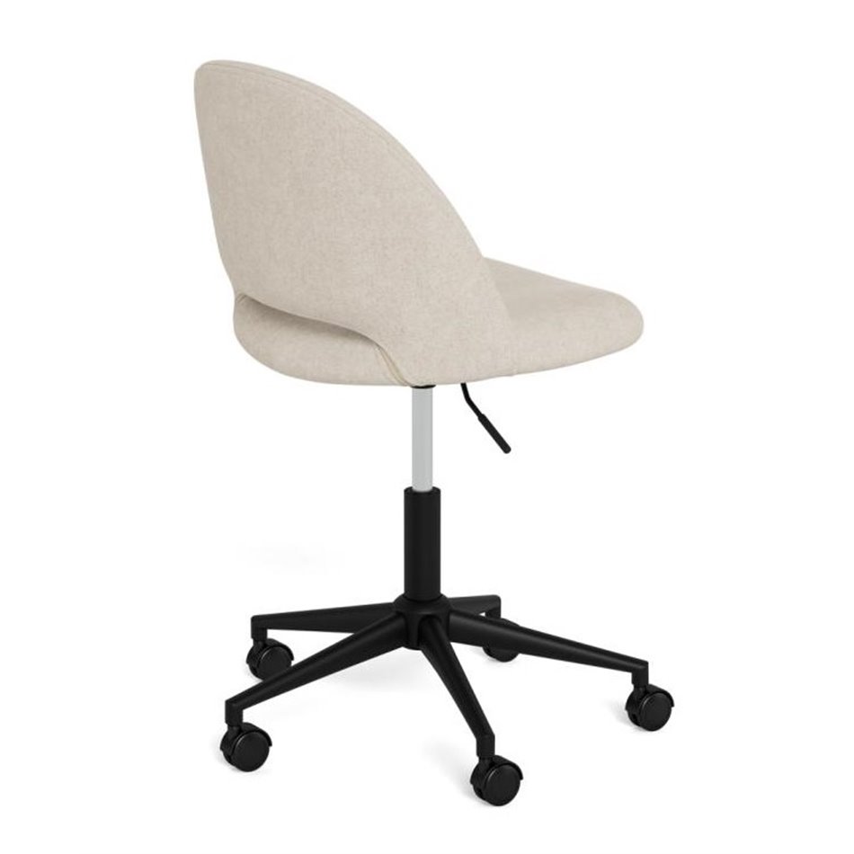 Office chair Aklan, swivel, beige, H77x49.5x49cm, seat height 44.5-54.5cm
