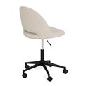 Office chair Aklan, swivel, beige, H77x49.5x49cm, seat height 44.5-54.5cm