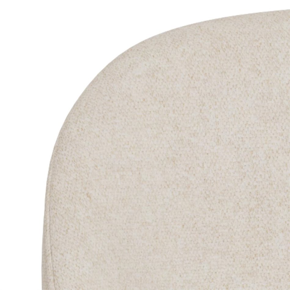 Office chair Aklan, swivel, beige, H77x49.5x49cm, seat height 44.5-54.5cm