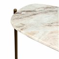 Console table Toronto, metal/marble, H80x120x29cm