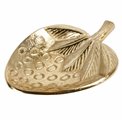 Decorative tray Julla gold, metal, 19x14cm H3cm
