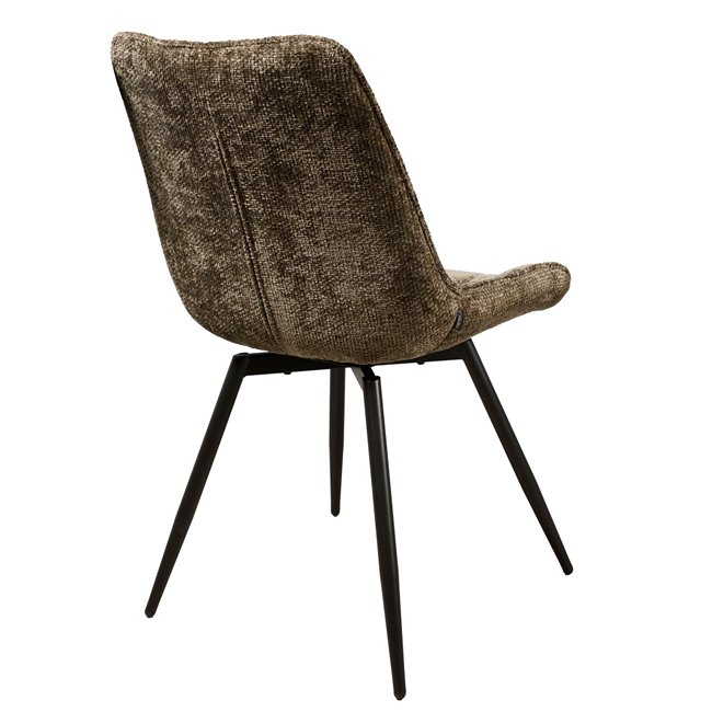 Обеденный стул Timmendorfo 43, вращающийся на 180 градусов, коричневый, H85x59x52cm, высота сиденья 45.5cm