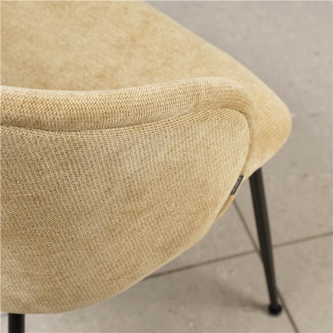 Dining chair Trino 38 camel, H79x60x55cm, seat height 48cm