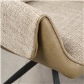 Dining chair Trinta 03, beige/light brown, rotatable 180 degrees, H87.5x61x64cm, seat height 49.5cm