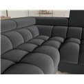 U-shaped sofa Efectory L, sleeping function, Sola 06, dark grey, H93x346x205cm