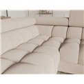 U-shaped sofa Efectory L, sleeping function, Calmora 18, beige, H93x346x205cm