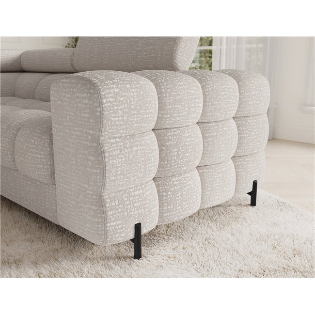 U-shaped sofa Efectory L, sleeping function, Baffix 20, dark beige, H93x346x205cm