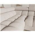 U-shaped sofa Efectory L, sleeping function, Baffix 20, dark beige, H93x346x205cm