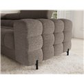 U-shaped sofa Efectory L, sleeping function, Royal 20, boucle, brown, H93x346x205cm