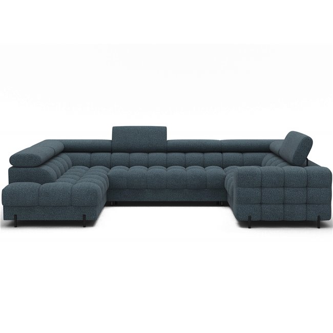 U-shaped sofa Efectory L, sleeping function, Jaffray 40, blue, H93x346x205cm