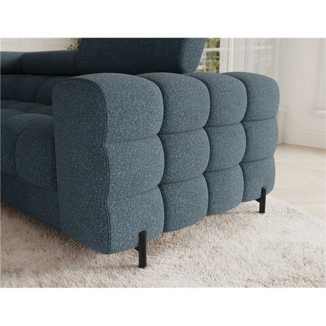 U-shaped sofa Efectory L, sleeping function, Jaffray 40, blue, H93x346x205cm