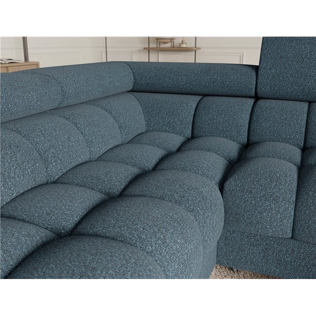 U-shaped sofa Efectory L, sleeping function, Jaffray 40, blue, H93x346x205cm