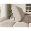 U-shaped sofa Efectory R, sleeping function, Calmora 18, beige, H93x346x205cm