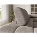 U-shaped sofa Efectory R, sleeping function, Royal 18, boucle, beige, H93x346x205cm