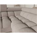 U-shaped sofa Efectory R, sleeping function, Royal 18, boucle, beige, H93x346x205cm