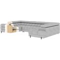 U-shaped sofa Efectory R, sleeping function, Sola 18, beige, H93x346x205cm
