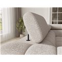 U-shaped sofa Efectory R, sleeping function, Baffix 20, beige, H93x346x205cm