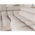 U-shaped sofa Efectory R, sleeping function, Baffix 20, beige, H93x346x205cm