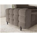 U-shaped sofa Efectory R, sleeping function, Royal 20, boucle, brown, H93x346x205cm