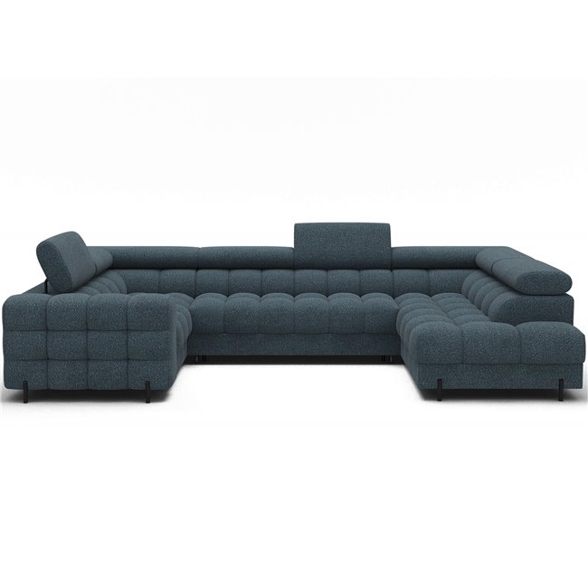 U-shaped sofa Efectory R, sleeping function, Jaffray 40, blue, H93x346x205cm