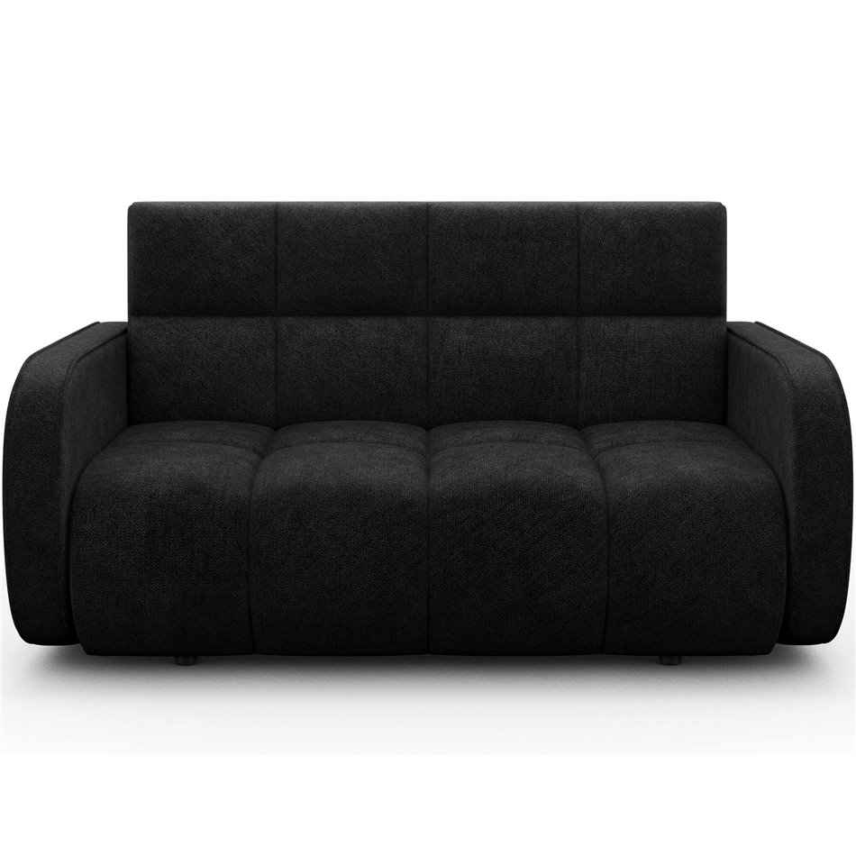 Диван-кровать Eldeverio 3-местный, раздвижной, Poco 10, черный, H83x154x103cm