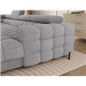 U-shaped sofa Elferaria L, sleeping function, Royal 03, boucle, grey, H93x358x202cm