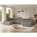 U-shaped sofa Elferaria L, sleeping function, Royal 20, boucle, dark beige, H93x358x202cm