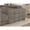 U-shaped sofa Elferaria L, sleeping function, Royal 20, boucle, dark beige, H93x358x202cm