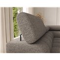 U-shaped sofa Elferaria L, sleeping function, Royal 20, boucle, dark beige, H93x358x202cm