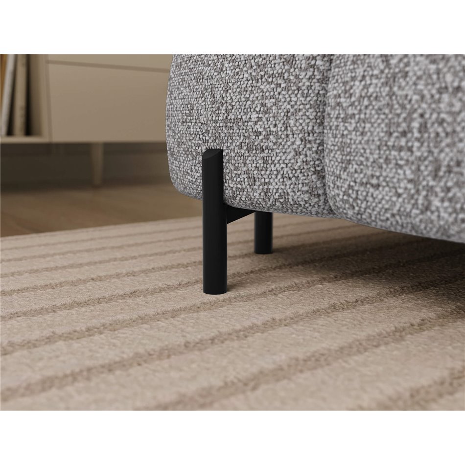 U-shaped sofa Elferaria R, sleeping function, Pellerito 03, grey, H93x358x202cm