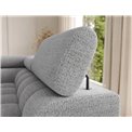 U-shaped sofa Elferaria R, sleeping function, Royal 03, boucle, grey, H93x358x202cm