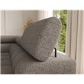 U-shaped sofa Elferaria R, sleeping function, Royal 20, boucle, dark beige, H93x358x202cm